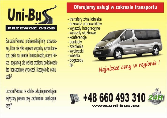 Krajowy i Międzynarodowy Przewóz Osób i towarów do 1t
