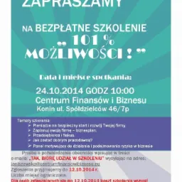 Szkolenie '101 % możliwości'