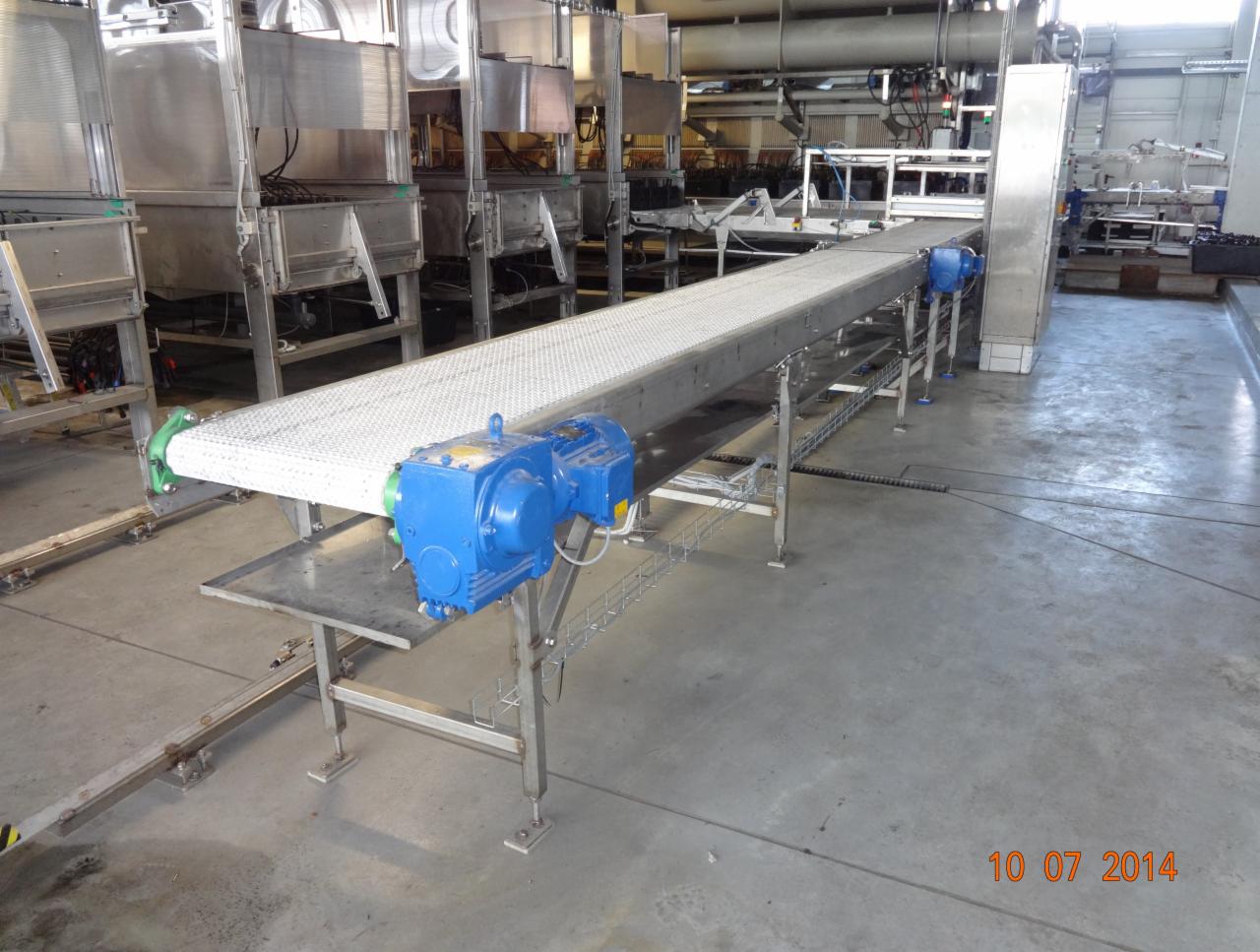 Przenośnik modularny z taśmą modularną