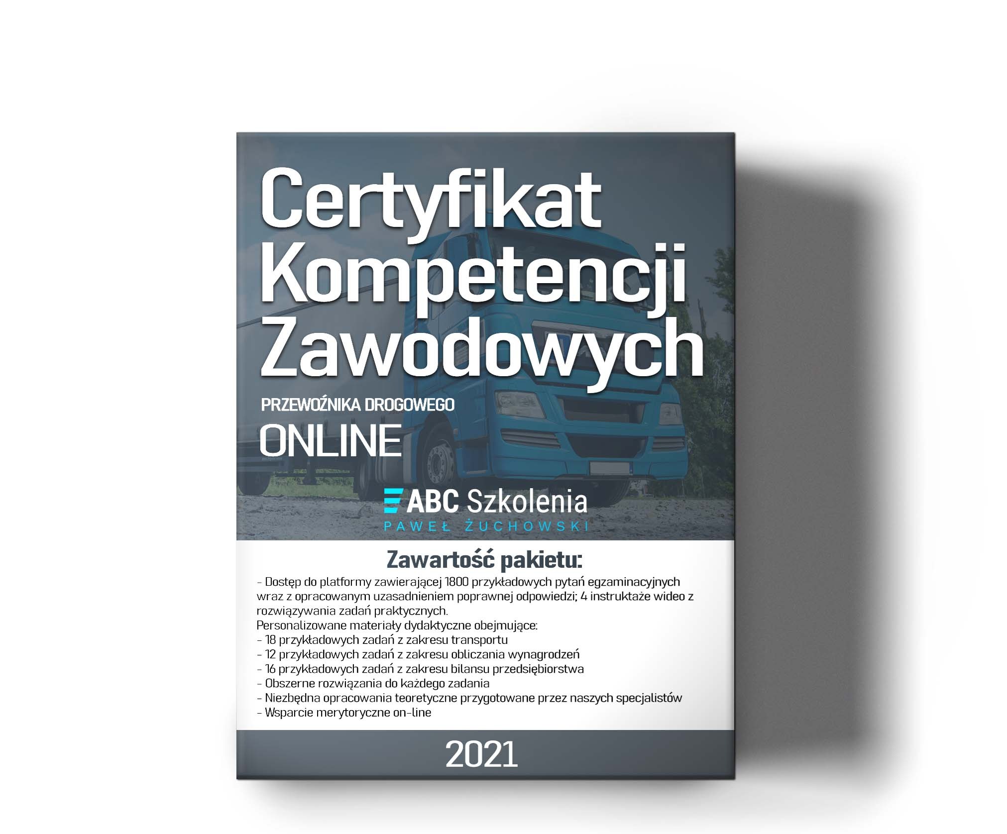 Kurs online na certyfikat kompetencji zawodowych