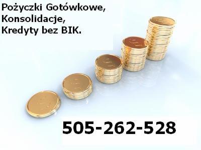 Expresowe kredyty na dowolny cel do 300 tyś zł .