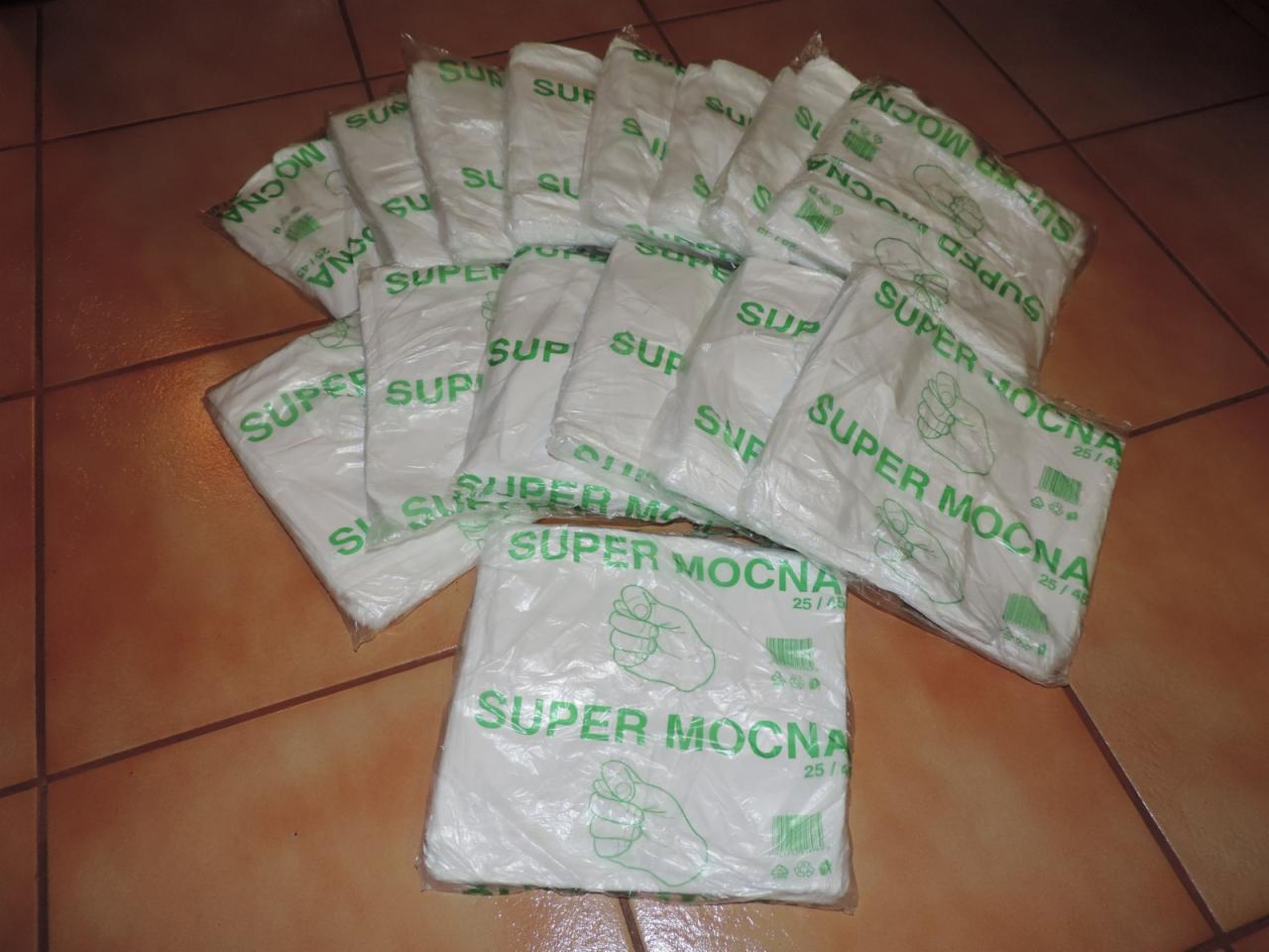 Reklamówka 25x45 12 mikronów ekstra mocna zrywka zrywki reklamówki