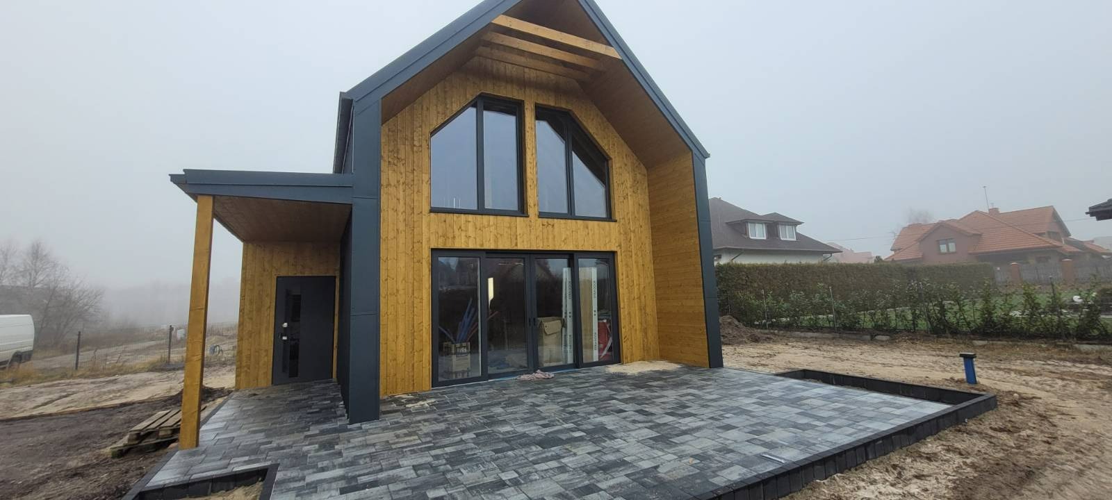 Pompa ciepła Nibe F 1245 6kW w domu szkieletowym