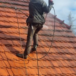 ALPADACH PAWEŁ MICHALSKI - Mycie Dachu krytrgo ze niecostarej dachówki karpiówki