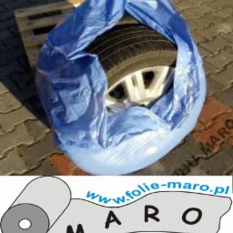 Worki foliowe LDPE na opony niebieskie 500szt. 1000x1100 mocne