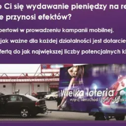 Reklama mobilna, mobil reklamowy + nagłośnienie + wydruk CAŁA POLSKA