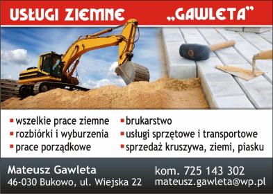 Mateusz Gawleta usługi ziemne - Wyburzenia Murów