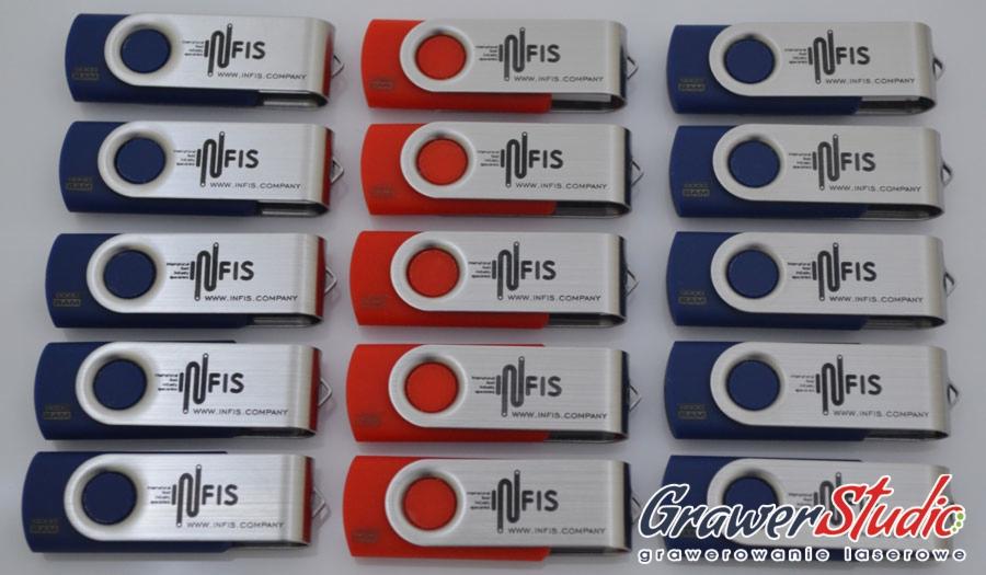 Pendrive reklamowe z grawerem LOGO IMIONA DANE FIRMY
