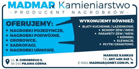 MADMAR Kamieniarstwo - Materiały wykończeniowe Piława Górna