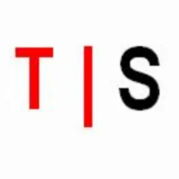 Logo firmy z czerwoną literą 'T', pionową czerwoną kreską i czarną literą 'S' na białym tle.