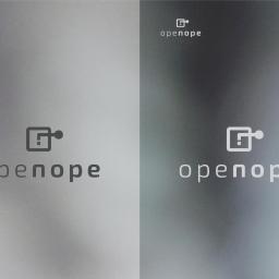 Openope – projekt logo (wersje achromatyczne) 