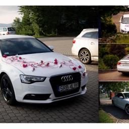 Białe Audi A5 do ślubu wesela 2012 od 350zł Rybnik i okolice - Naklejki Jejkowice