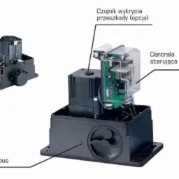 FAAC 740 kompletny zestaw do bramy przesuwnej