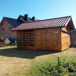 Drewutnia, wymiary 6x4m