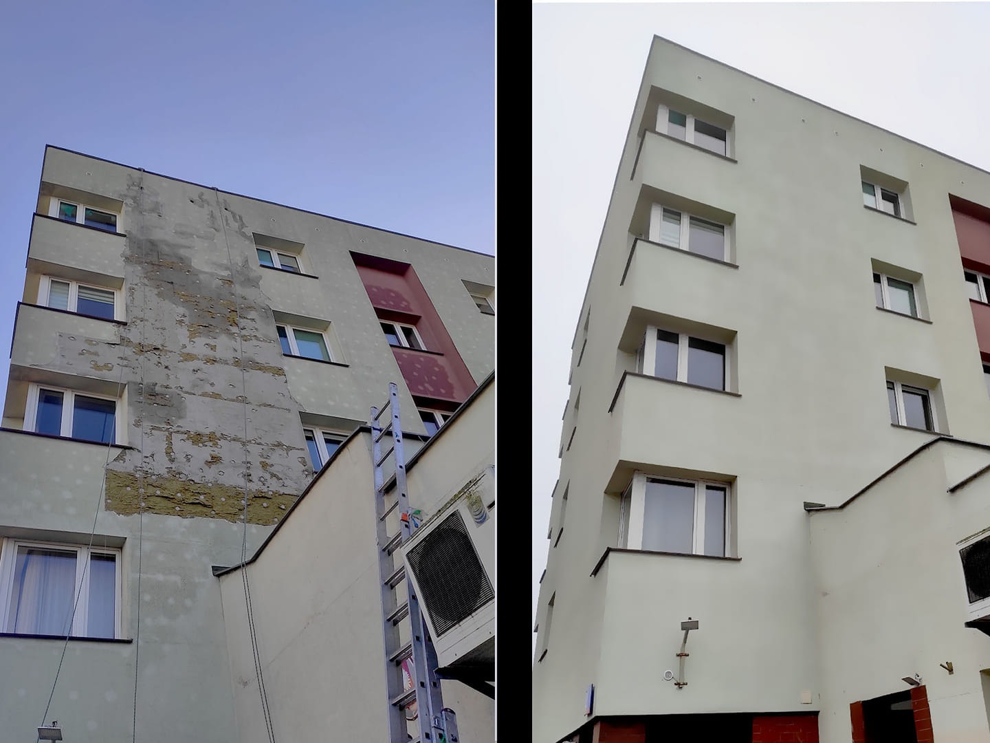 Renowacja fragmentu elewacji