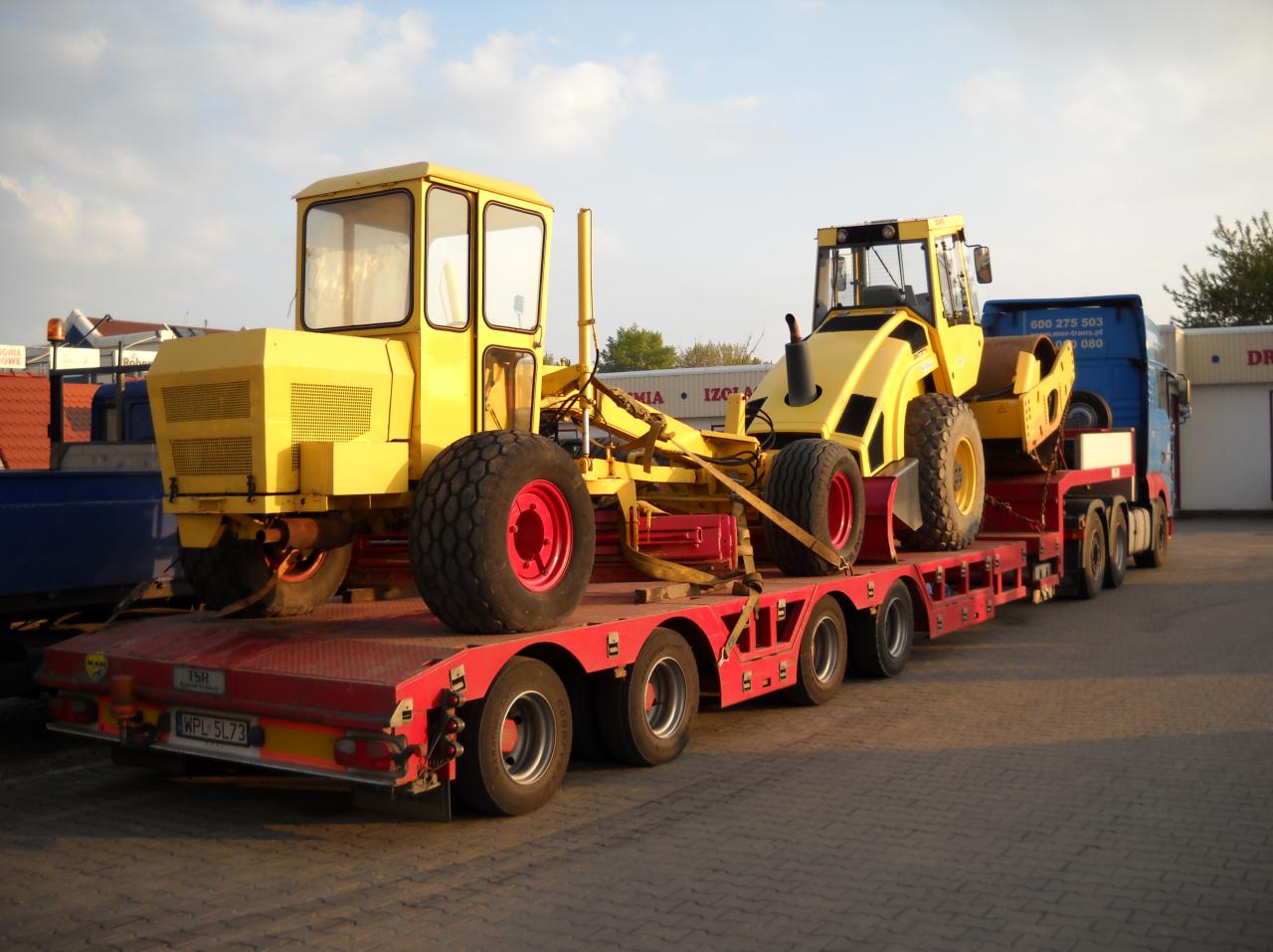 Transport maszyn, pojazdów, konstrukcji, zbiorniki