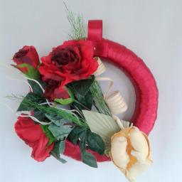 Dekoracja wisząca Czerwone róże 3.
