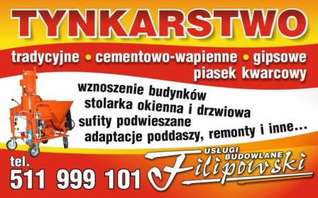 USŁUGI BUDOWLANE- KRZYSZTOF FILIPOWSKI - Tapetowanie Bogoria