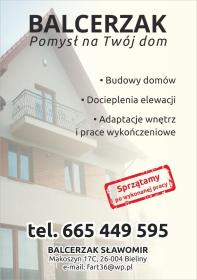 PHUP Balcerzak Sławomir - Ocieplanie budynków Bieliny Kapitulne