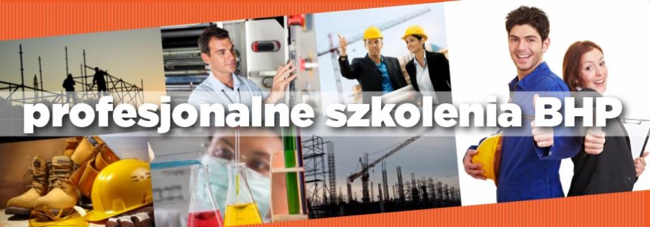 Kompozycja zdjęć ilustrujących różne aspekty bezpieczeństwa pracy: pracownicy na rusztowaniu, inżynier przy maszynie, zespół na budowie, sprzęt ochronny i laboratoryjne analizy, prezentowane jako...