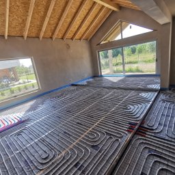 NSTAL-SERVICE Michał Bury Technika Grzewcza i Sanitarna - Ogrzewanie podłogowe w nowym budynku.