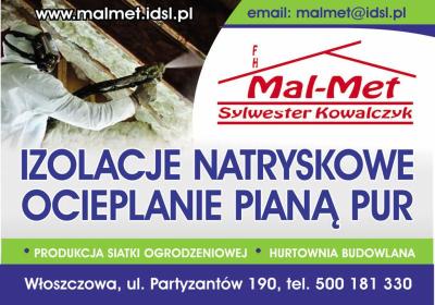 Firma Handlowa Mal-Met Sylwester Kowalczyk - Ocieplanie budynków Włoszczowa