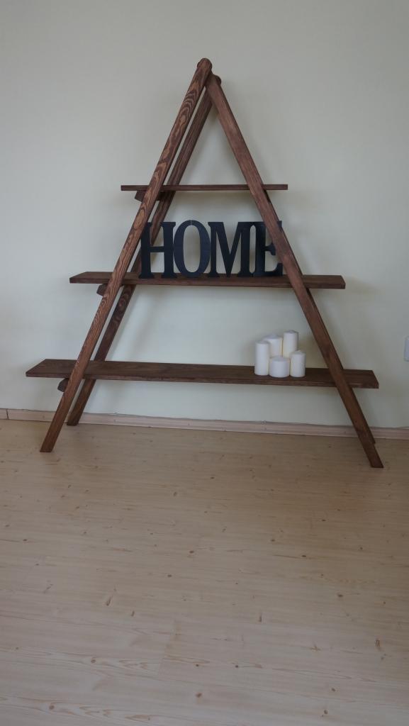 Drabina Drewniana Dekoracyjna -regał
