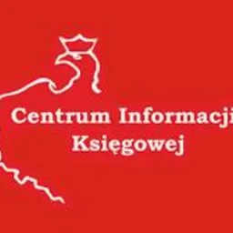 Czerwone tło z białym konturem orła w koronie i napisem 'Centrum Informacji Księgowej'.