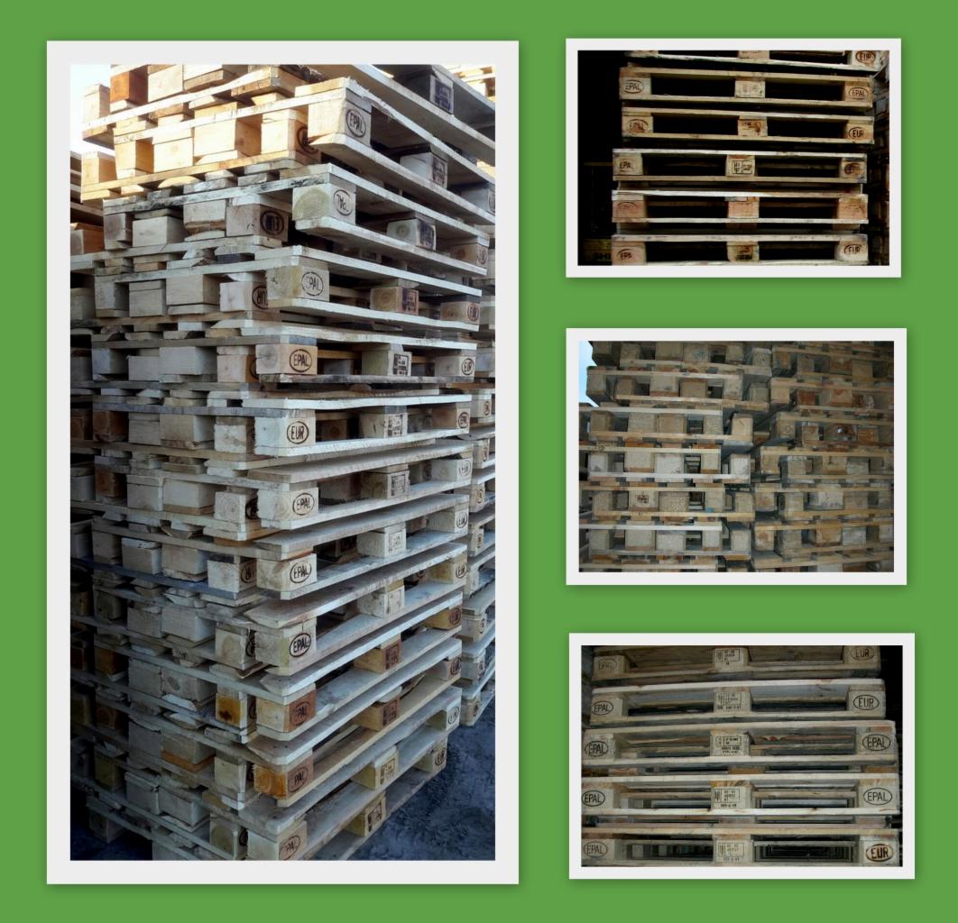 używana europaleta jasna i ciemna