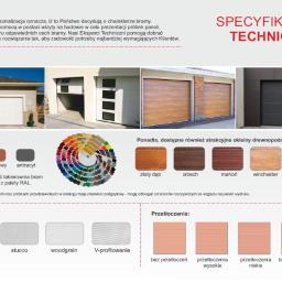 Bramy segmentowe garażowe - specyfikacja 