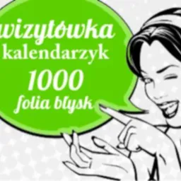 Wizytówki 1'000szt foliowane błyszcząco obustronnie