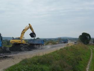 budowa wału Przeciszów