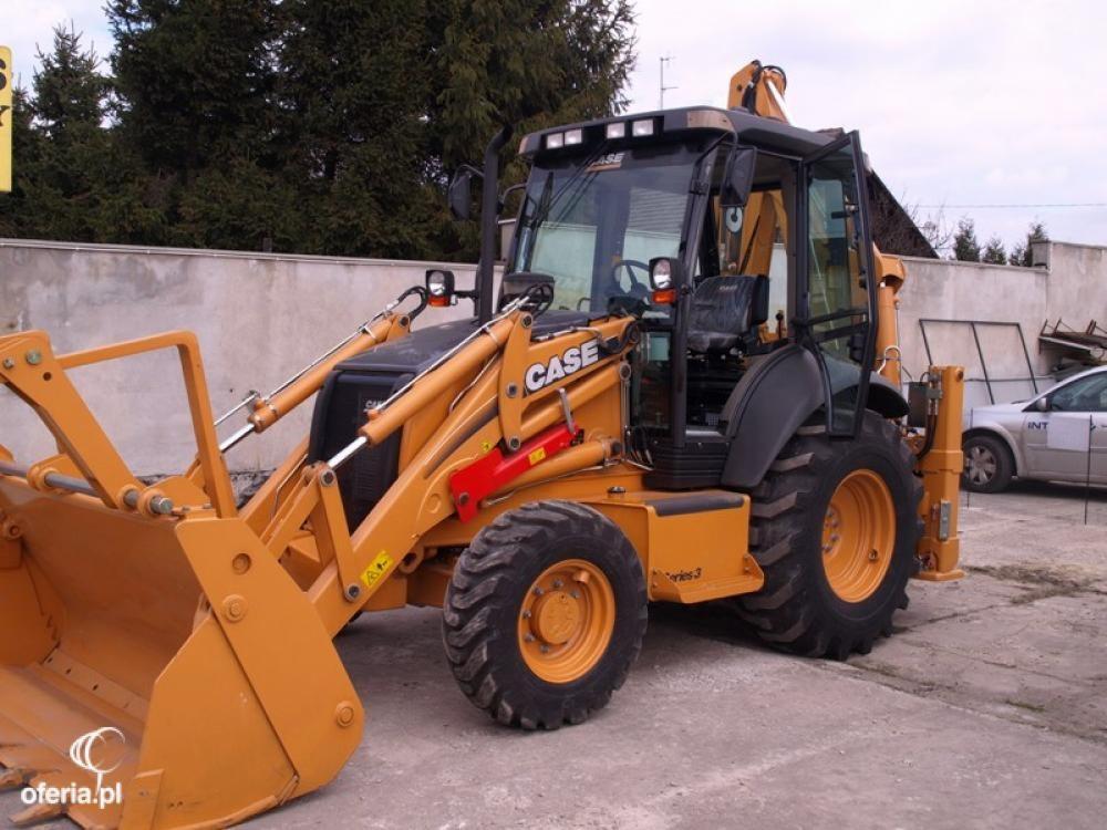 usługa koparko ładowarką, koparką