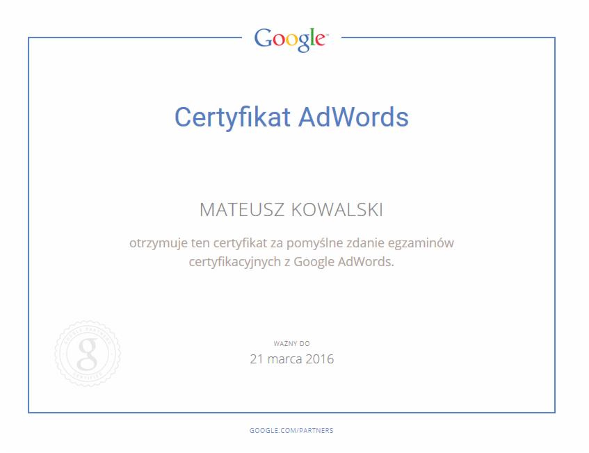 Kampanie Google AdWords