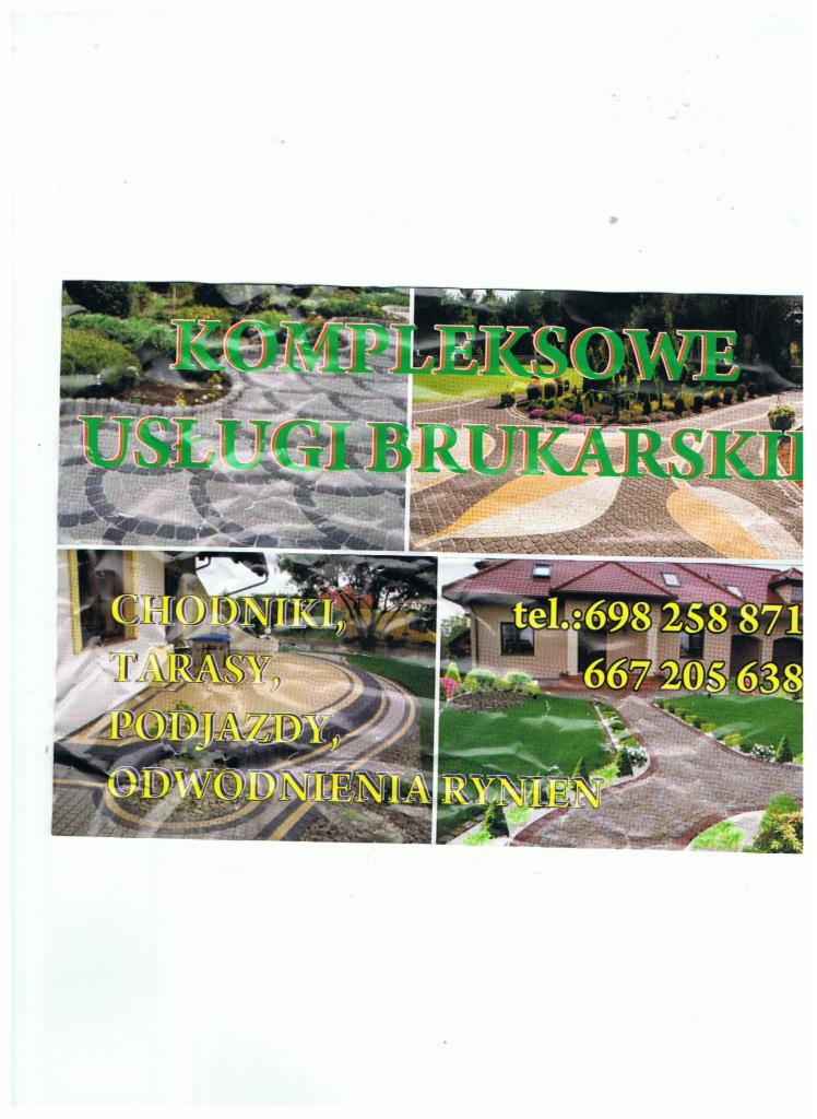 Kompleksowe usługi brukarskie
