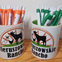 Dlugopisy i kubki z logo