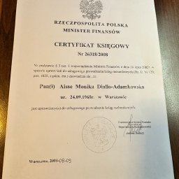 Certyfikat Księgowy Ministerstwa Finansów