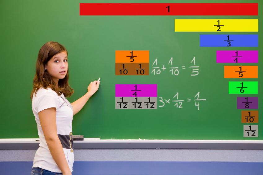 Ułamki magnetyczne duże 100 x 10 cm