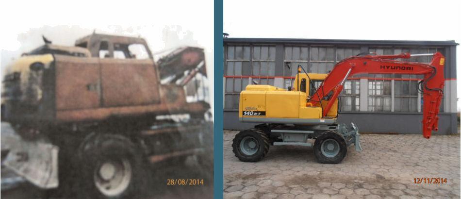 Naprawa maszyn budowlanych - także spalonych