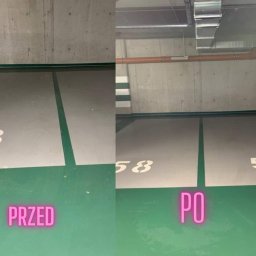 maszynowe mycie garażu