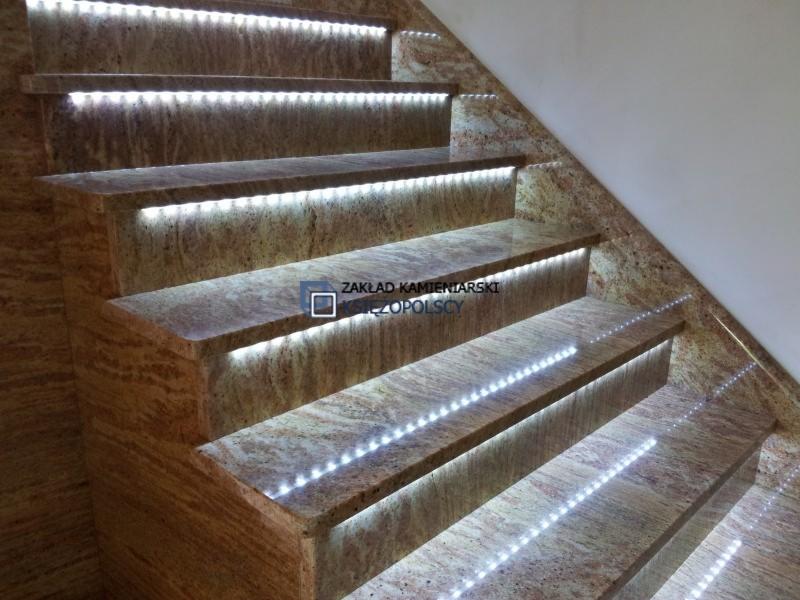 Blaty granitowe, zlewy z granitu, parapety, schody, kominki