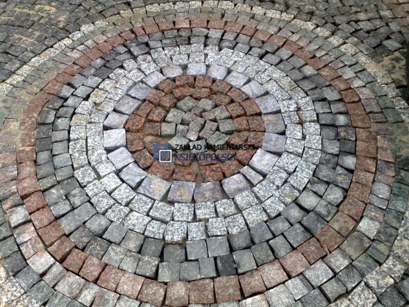 Kostka granitowa 6x6 cm, kolorowa, segregowana