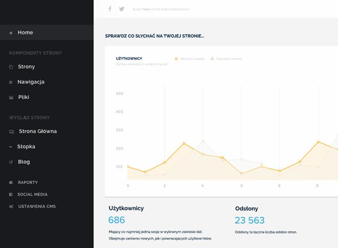 Menu w panelu administracji