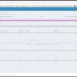 Zrzut ekranu systemu PKPETLK prezentujący wykresy parametrów linii kolejowej nr 311, relacji Jelenia Góra - Granica Państwa (Jakuszyce) z dnia 14.12.2015, zawierający informacje o prędkości...