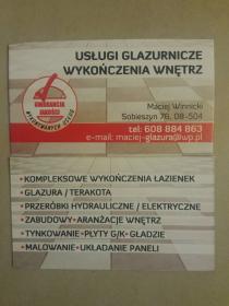 Usługi remontowe- Glazurnik - Maciej Winnicki - Remont Małej Łazienki Ułęż