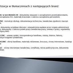 TDS pro Katarzyna Bronowicka - Tłumacze Kobierzyce