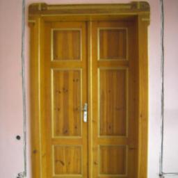 Renowacja drzwi drewnianych dwuskrzydłowych 2