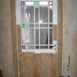 Renowacja drzwi z witrażykami
