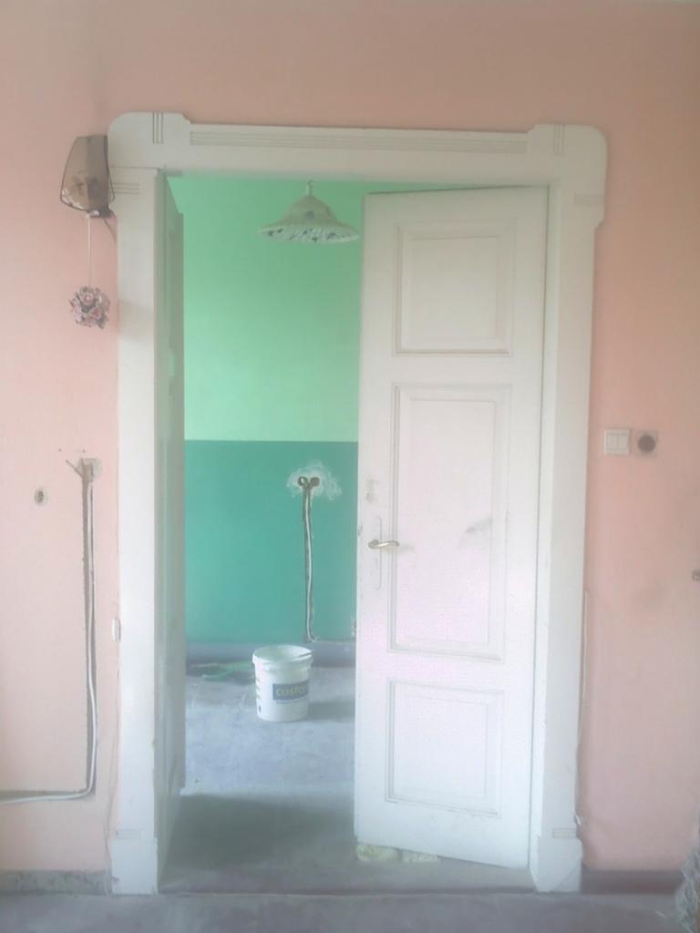 Renowacja drzwi drewnianych dwuskrzydłowych 1