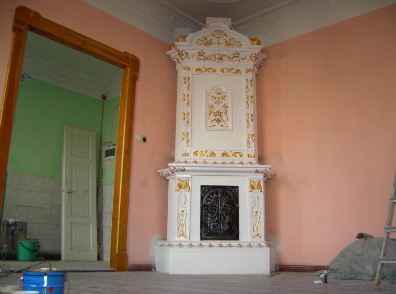 Renowacja secesyjnego pieca kaflowego zdj.2